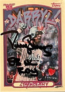 Darryl Strawberry Topps Project 70 Autographed - 83 NL ROY Black Inscription