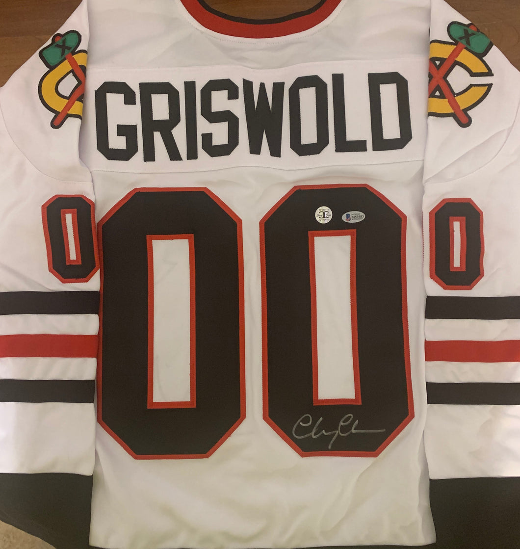 Clark Griswold Autographed Custom on Ice Style Jersey
