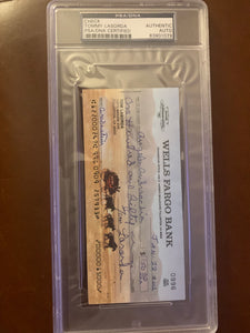 Tommy Lasorda Signed Check